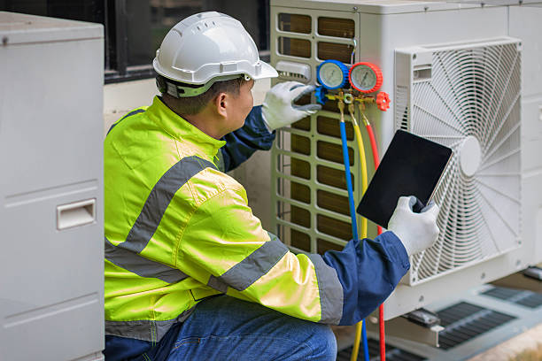 Professional Hvac Maintenance technician working in Rice, TX